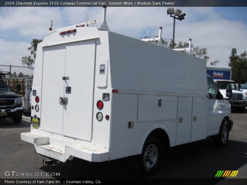 Summit White / Medium Dark Pewter 2004 Chevrolet Express 3500 Cutaway Commercial Van