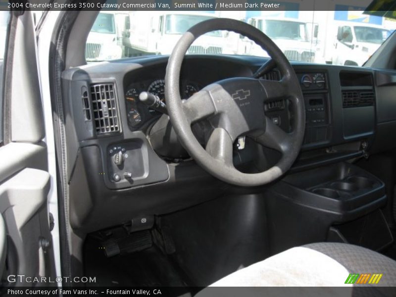 Summit White / Medium Dark Pewter 2004 Chevrolet Express 3500 Cutaway Commercial Van