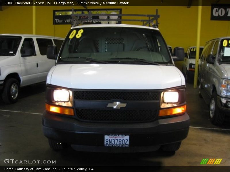 Summit White / Medium Pewter 2008 Chevrolet Express 3500 Cargo Van