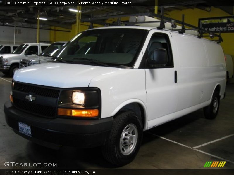 Summit White / Medium Pewter 2008 Chevrolet Express 3500 Cargo Van