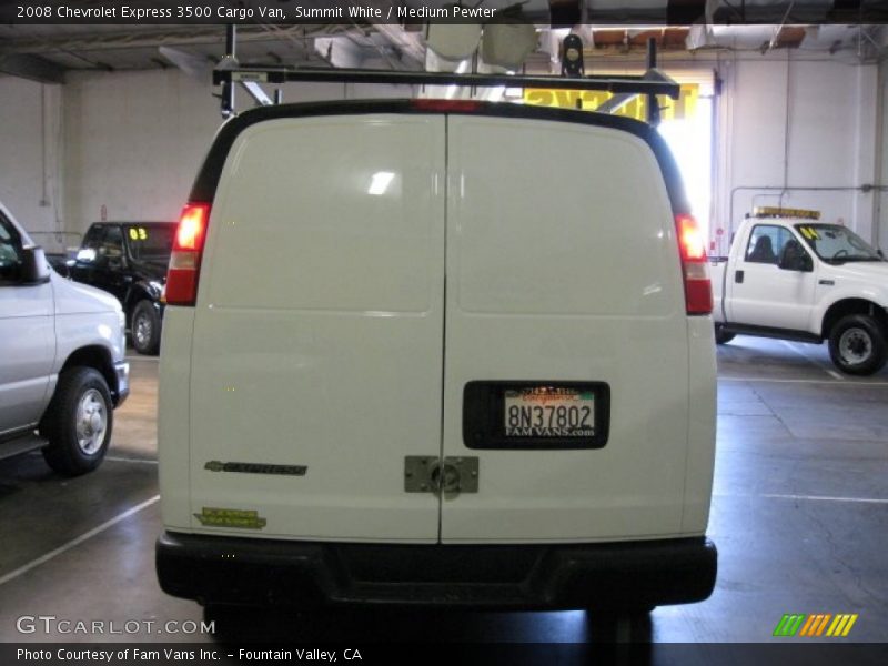 Summit White / Medium Pewter 2008 Chevrolet Express 3500 Cargo Van