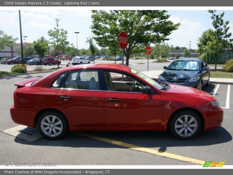 Lightning Red / Ivory 2008 Subaru Impreza 2.5i Sedan