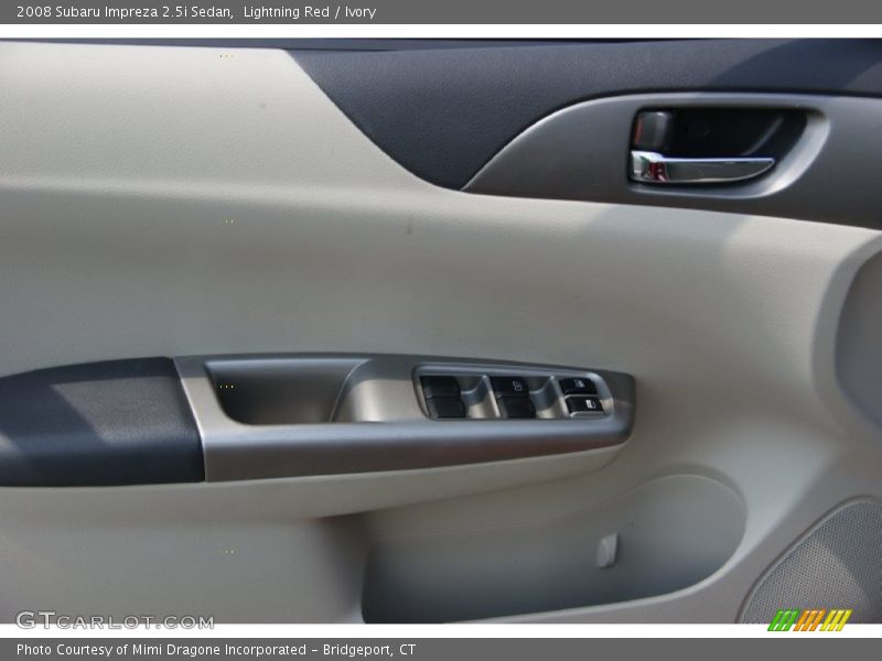 Lightning Red / Ivory 2008 Subaru Impreza 2.5i Sedan