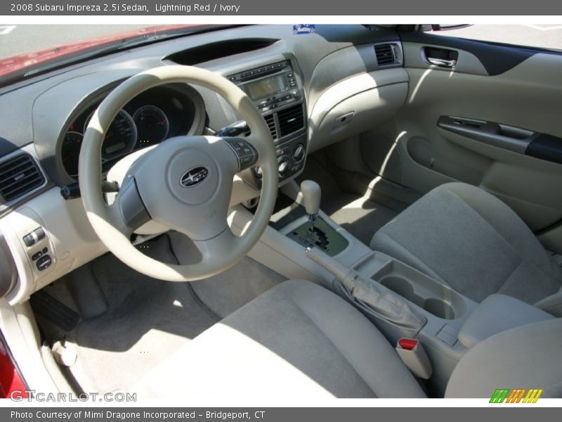 Lightning Red / Ivory 2008 Subaru Impreza 2.5i Sedan