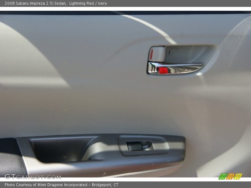 Lightning Red / Ivory 2008 Subaru Impreza 2.5i Sedan