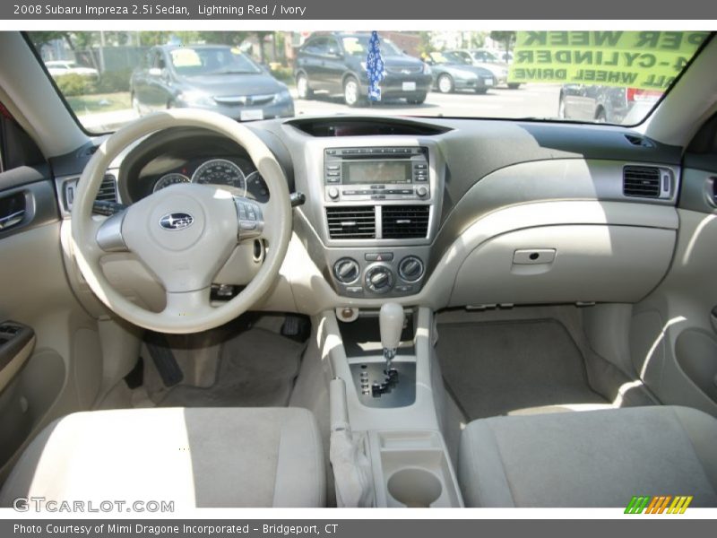 Lightning Red / Ivory 2008 Subaru Impreza 2.5i Sedan