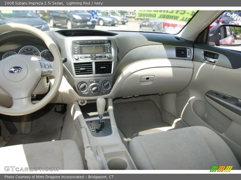 Lightning Red / Ivory 2008 Subaru Impreza 2.5i Sedan