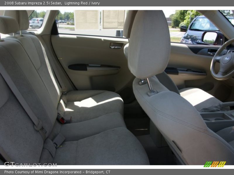 Lightning Red / Ivory 2008 Subaru Impreza 2.5i Sedan