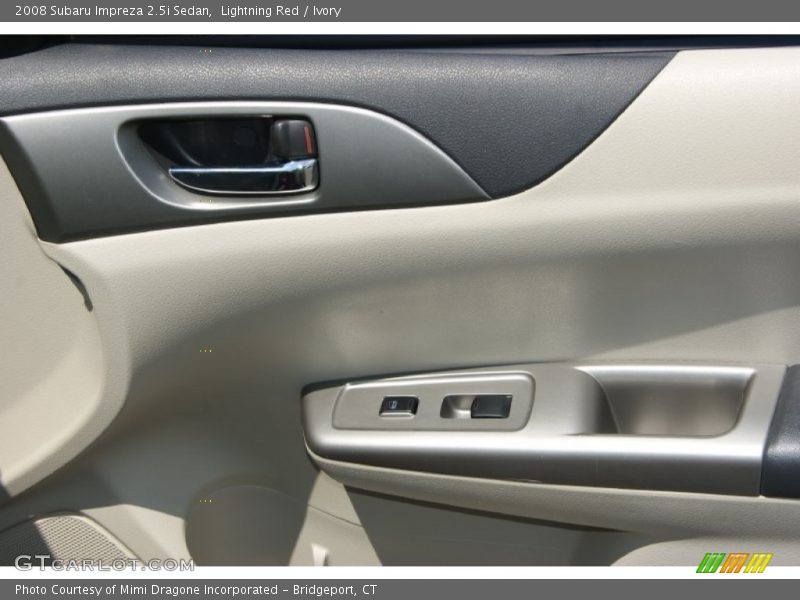 Lightning Red / Ivory 2008 Subaru Impreza 2.5i Sedan