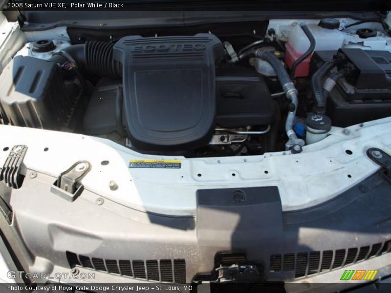 Polar White / Black 2008 Saturn VUE XE