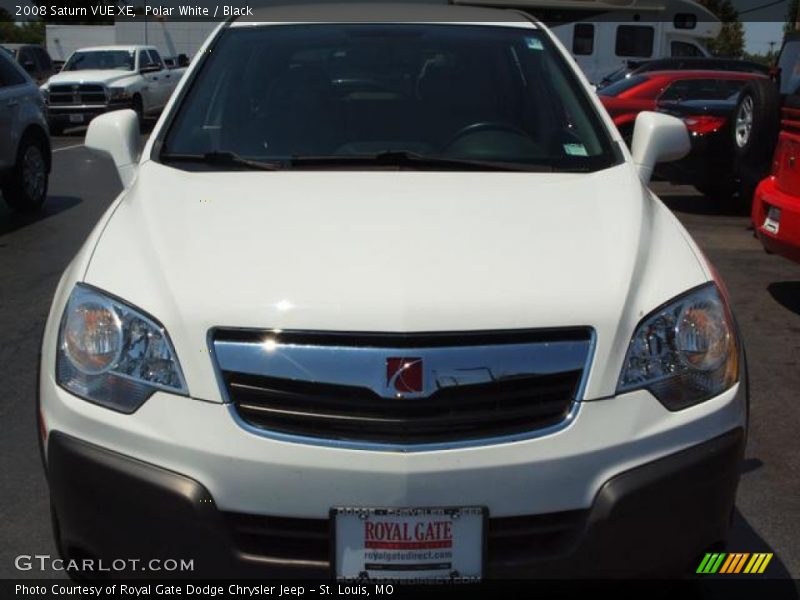 Polar White / Black 2008 Saturn VUE XE