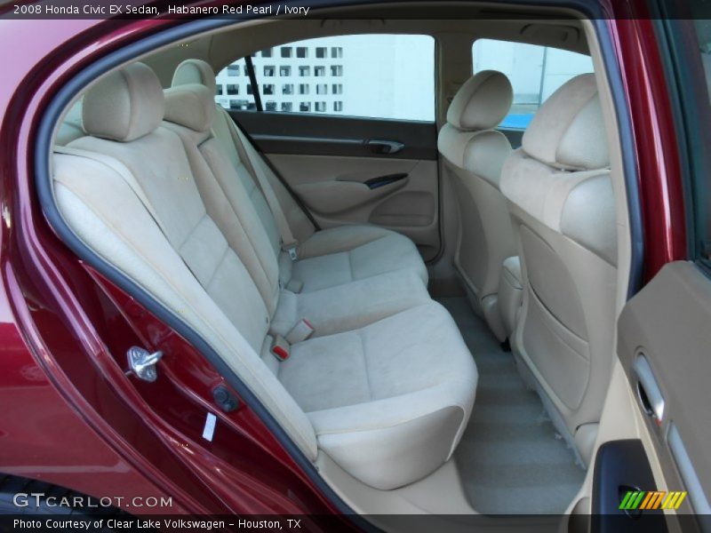 Habanero Red Pearl / Ivory 2008 Honda Civic EX Sedan