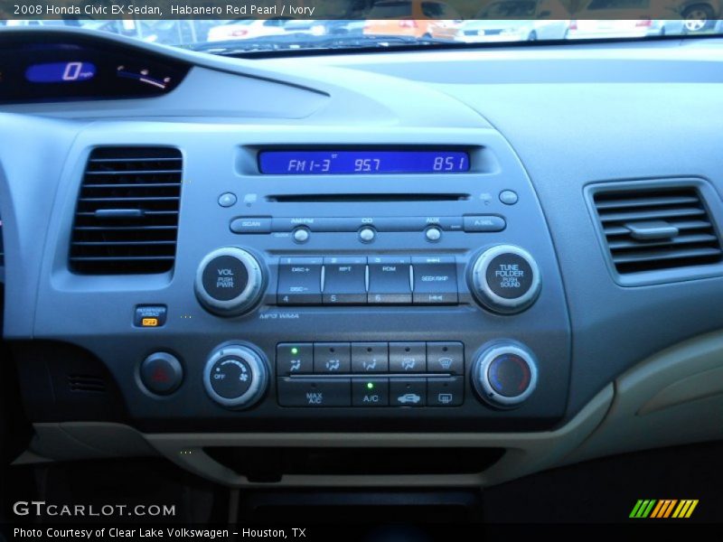 Habanero Red Pearl / Ivory 2008 Honda Civic EX Sedan