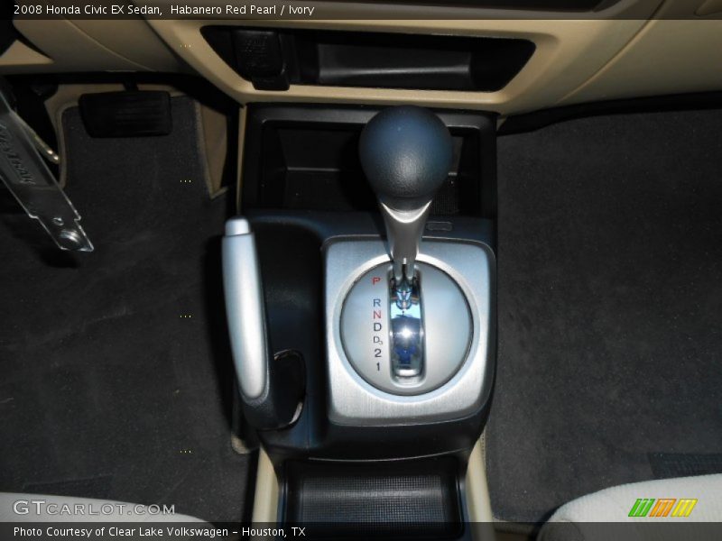 Habanero Red Pearl / Ivory 2008 Honda Civic EX Sedan