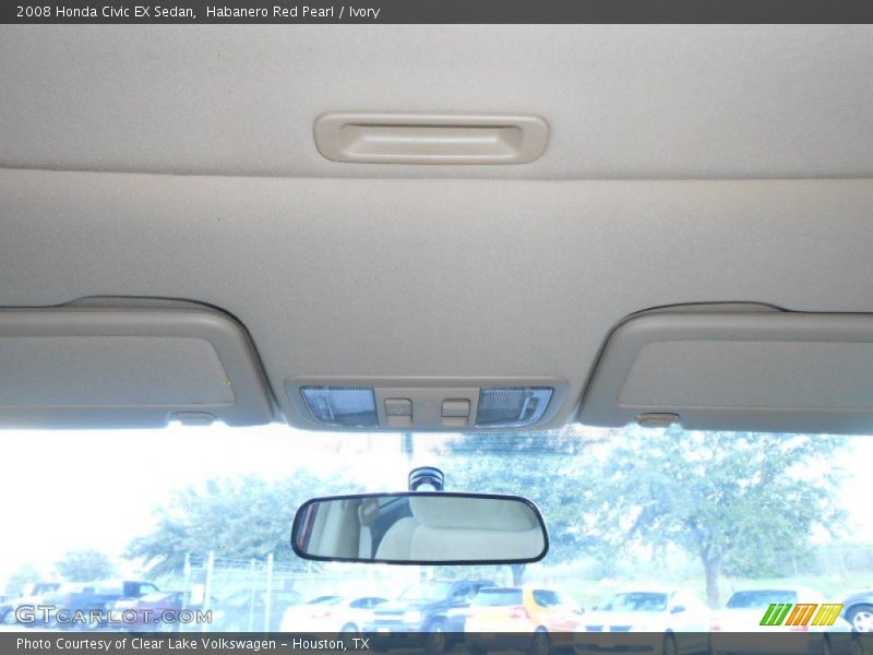 Habanero Red Pearl / Ivory 2008 Honda Civic EX Sedan