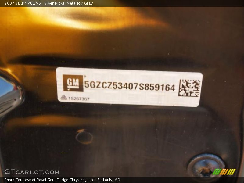 Silver Nickel Metallic / Gray 2007 Saturn VUE V6