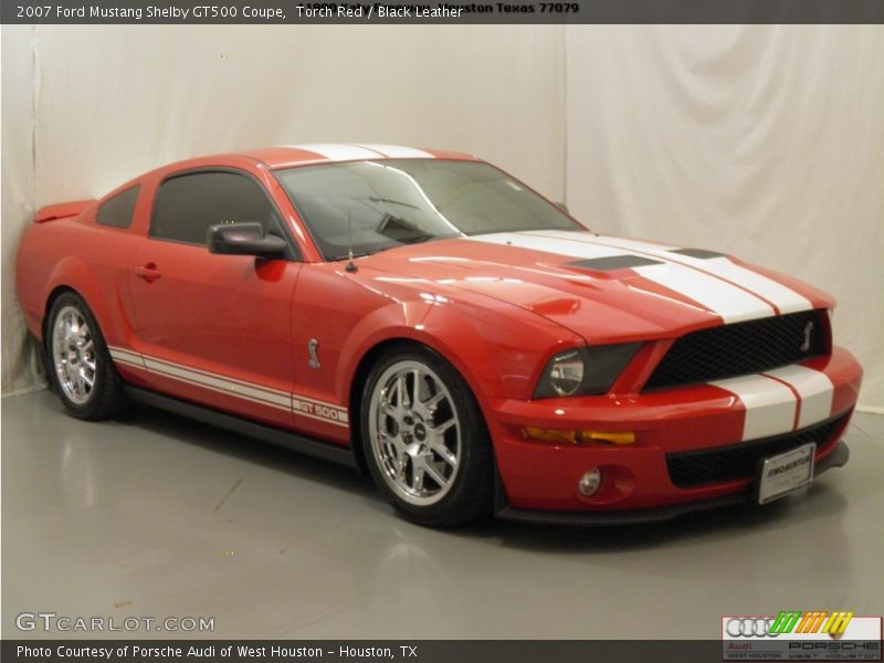 Torch Red / Black Leather 2007 Ford Mustang Shelby GT500 Coupe