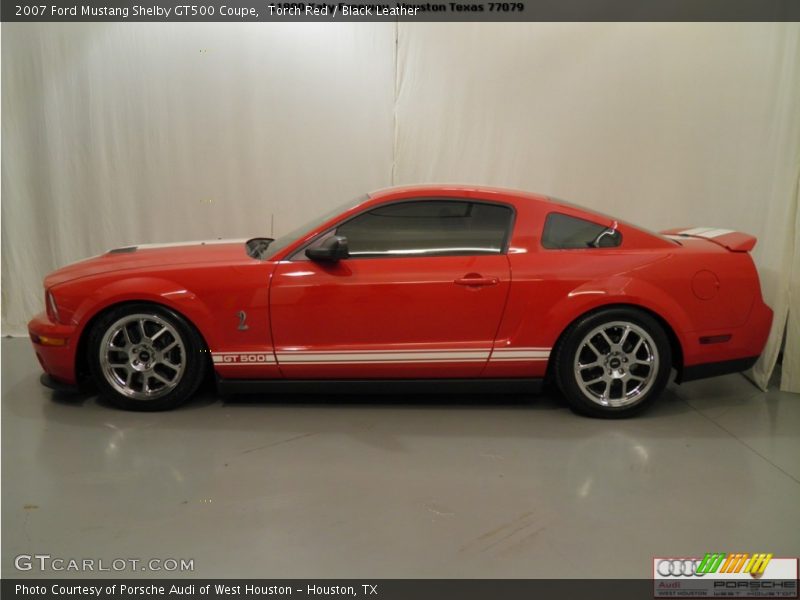 Torch Red / Black Leather 2007 Ford Mustang Shelby GT500 Coupe
