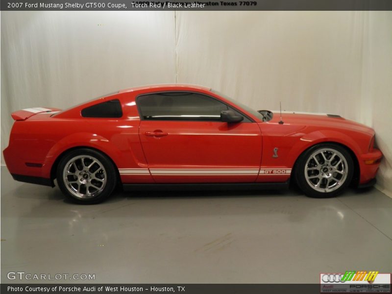 Torch Red / Black Leather 2007 Ford Mustang Shelby GT500 Coupe