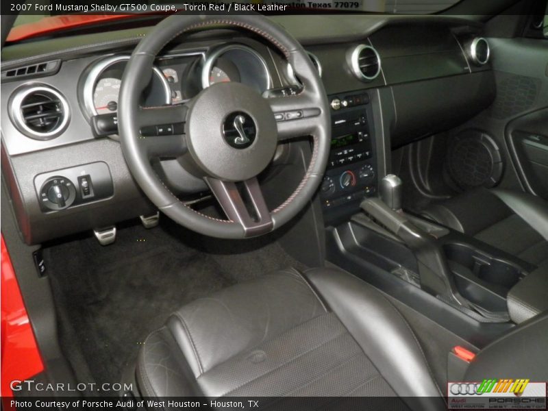 Torch Red / Black Leather 2007 Ford Mustang Shelby GT500 Coupe
