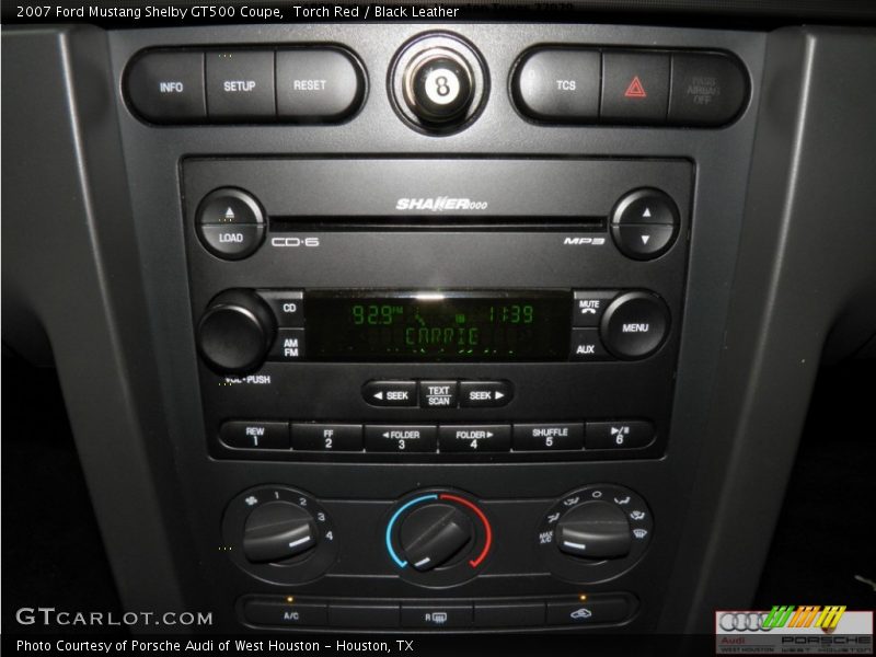 Torch Red / Black Leather 2007 Ford Mustang Shelby GT500 Coupe