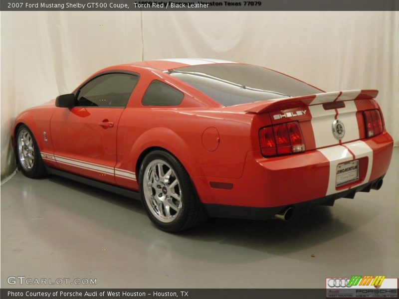 Torch Red / Black Leather 2007 Ford Mustang Shelby GT500 Coupe