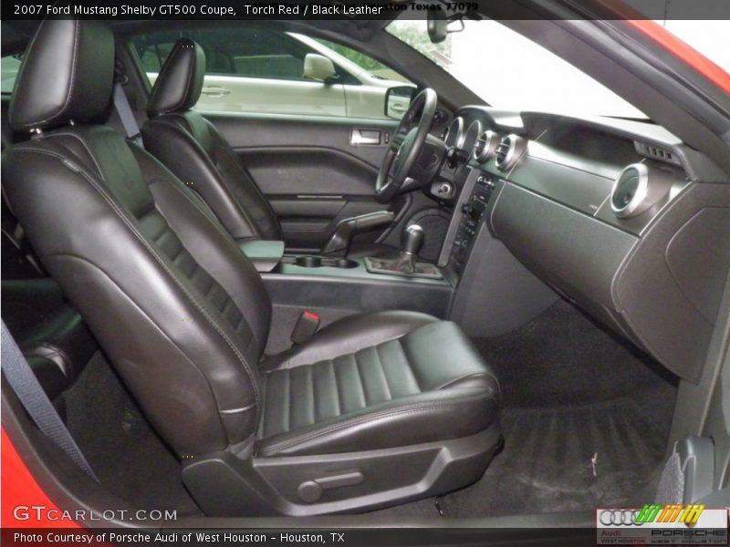 Torch Red / Black Leather 2007 Ford Mustang Shelby GT500 Coupe