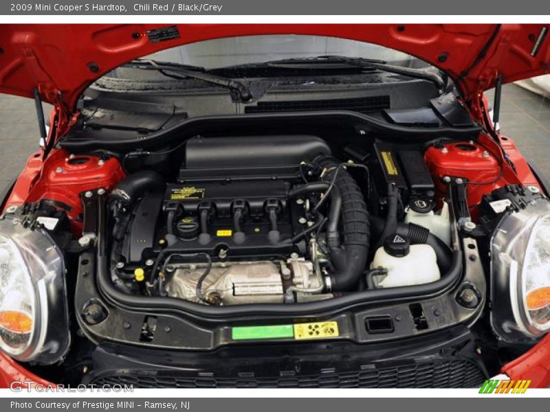 Chili Red / Black/Grey 2009 Mini Cooper S Hardtop