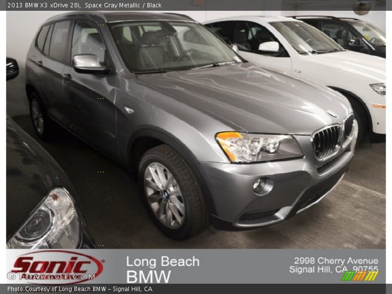 Space Gray Metallic / Black 2013 BMW X3 xDrive 28i