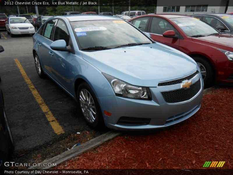 Ice Blue Metallic / Jet Black 2012 Chevrolet Cruze Eco