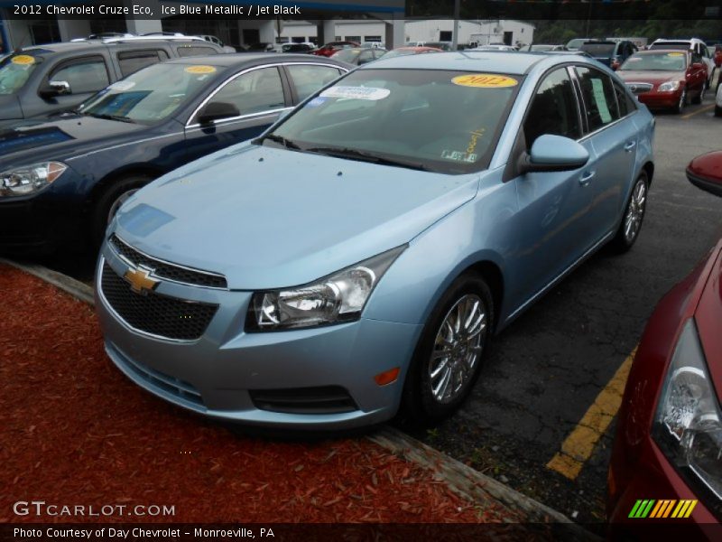 Ice Blue Metallic / Jet Black 2012 Chevrolet Cruze Eco