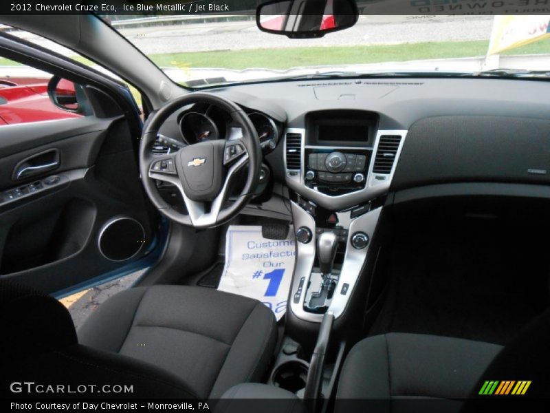 Ice Blue Metallic / Jet Black 2012 Chevrolet Cruze Eco