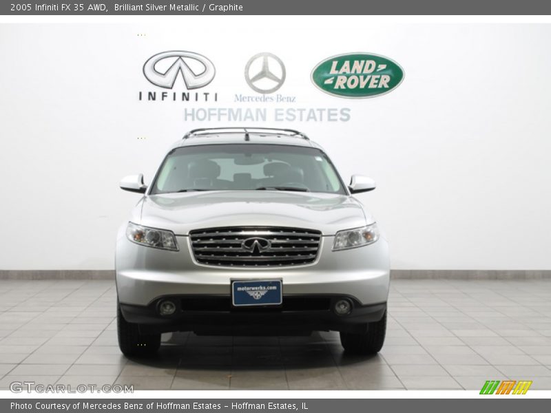 Brilliant Silver Metallic / Graphite 2005 Infiniti FX 35 AWD