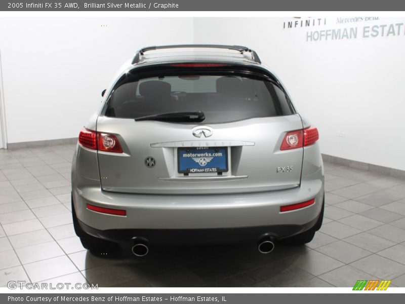 Brilliant Silver Metallic / Graphite 2005 Infiniti FX 35 AWD