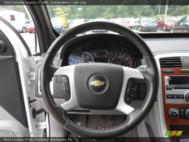 Summit White / Light Gray 2009 Chevrolet Equinox LT AWD