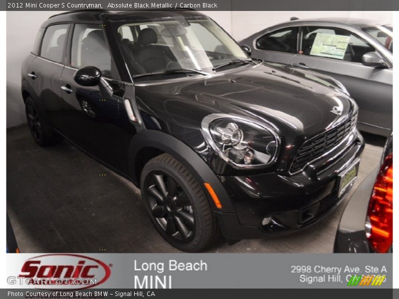 Absolute Black Metallic / Carbon Black 2012 Mini Cooper S Countryman