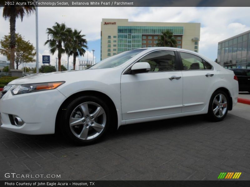 Bellanova White Pearl / Parchment 2012 Acura TSX Technology Sedan