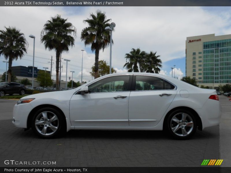 Bellanova White Pearl / Parchment 2012 Acura TSX Technology Sedan