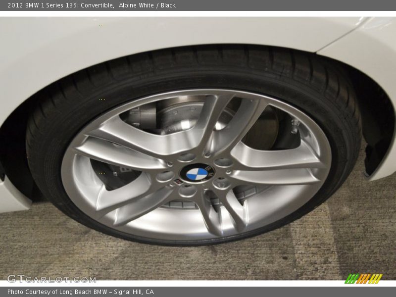 Alpine White / Black 2012 BMW 1 Series 135i Convertible