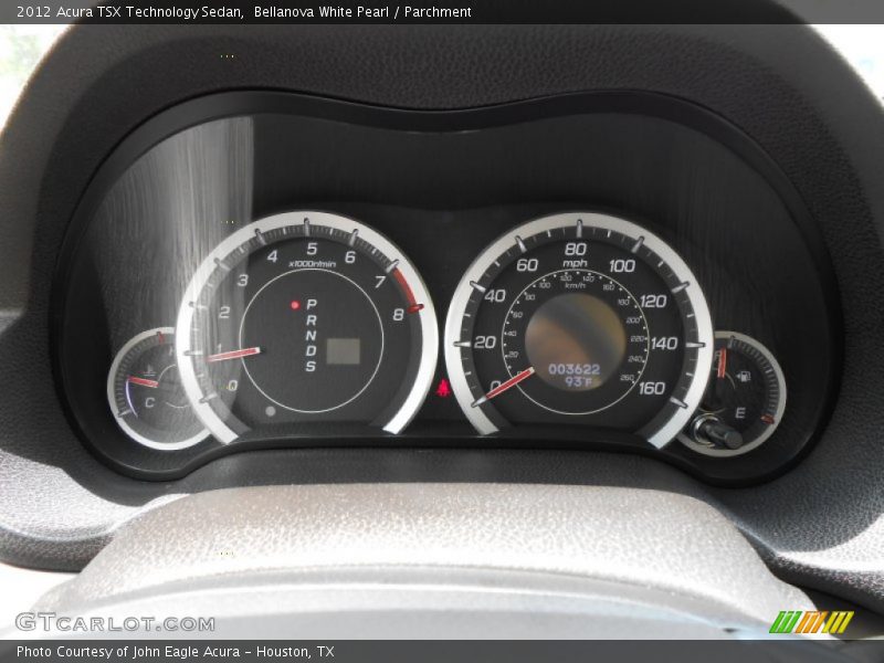 Bellanova White Pearl / Parchment 2012 Acura TSX Technology Sedan