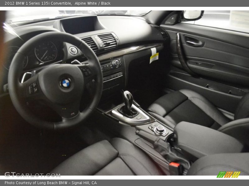 Alpine White / Black 2012 BMW 1 Series 135i Convertible