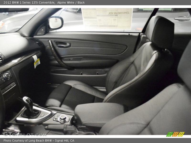 Alpine White / Black 2012 BMW 1 Series 135i Convertible