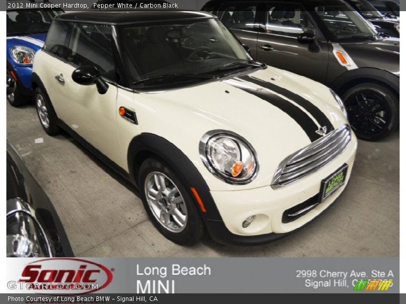 Pepper White / Carbon Black 2012 Mini Cooper Hardtop