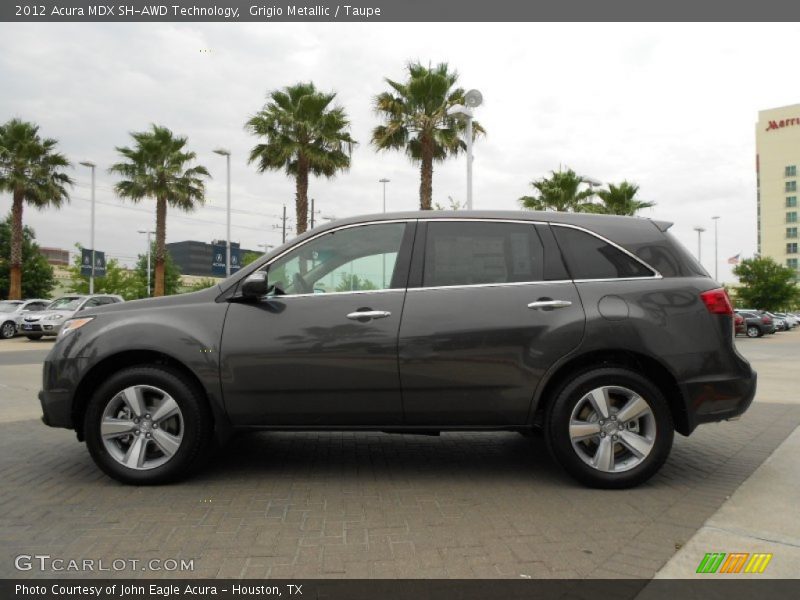 Grigio Metallic / Taupe 2012 Acura MDX SH-AWD Technology