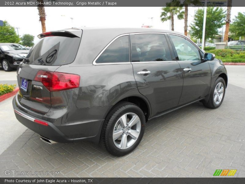 Grigio Metallic / Taupe 2012 Acura MDX SH-AWD Technology