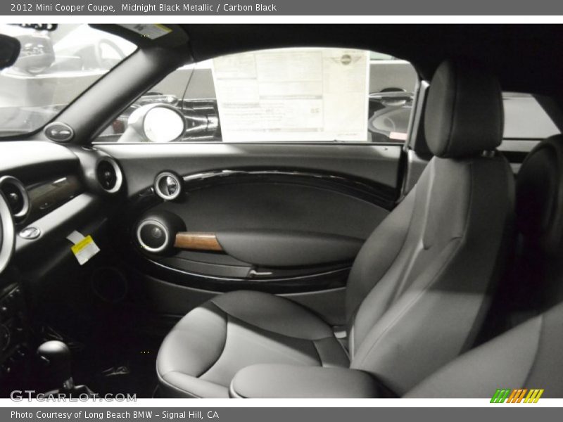 Midnight Black Metallic / Carbon Black 2012 Mini Cooper Coupe