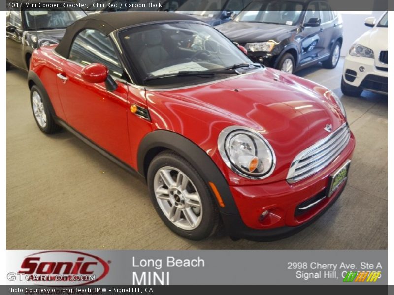 Chili Red / Carbon Black 2012 Mini Cooper Roadster
