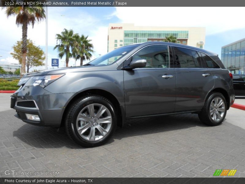 Polished Metal Metallic / Taupe 2012 Acura MDX SH-AWD Advance