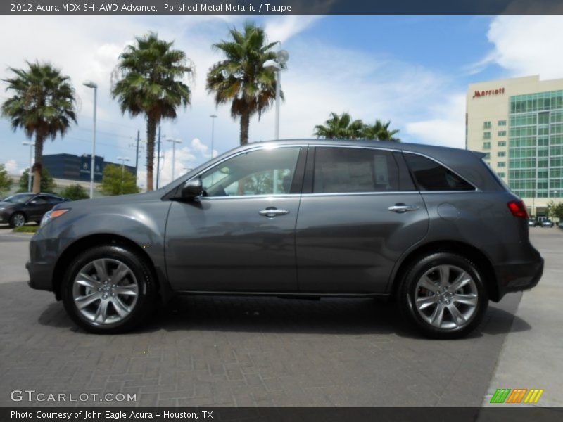 Polished Metal Metallic / Taupe 2012 Acura MDX SH-AWD Advance