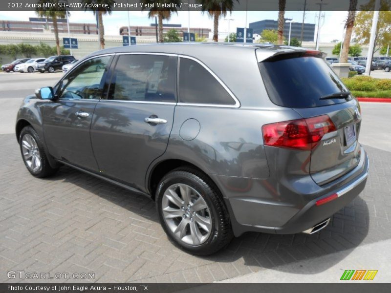 Polished Metal Metallic / Taupe 2012 Acura MDX SH-AWD Advance